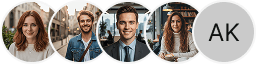 Investor profile avatars on a Crypto Aurovex AI trading review block